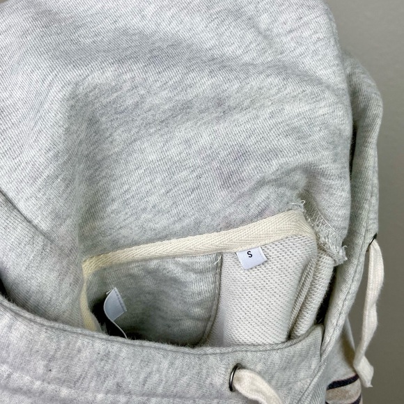 Saturdays NYC Men's Small Ditch Monstera Block Hoody Natural Heather Sweatshirt - Picture 11 of 16